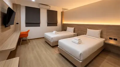 Twin room window side